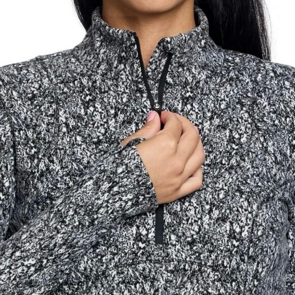 Spyder Ladies' Fleece Printed Half Zip Black/White Women's - Picture 3 of 7